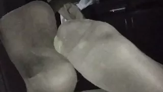 Married guy showing his socks