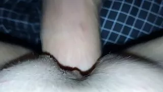 Homemade close-up pussy fuck and creampie