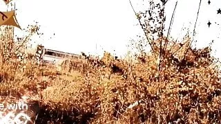 Showing boobs outside