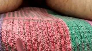 Outdoor gangbang for blonde