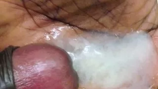 Jerking Off Black Cock and Cum In Bathroom  (Black Gay)