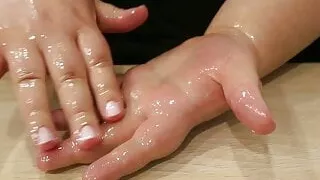 BBW with plump and chubby hand fingers herself #7