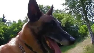 Tattooed Mia Moore fucks with natural tits and gives Titjob