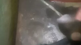 Indian Desi village Boys pennies  peeing at bathroom toilet