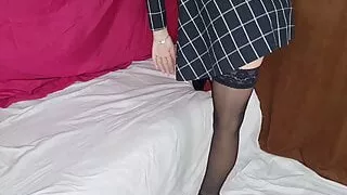 hot model without panties seduced the photographer