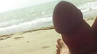 I pull out my cock in front strangers in public beach