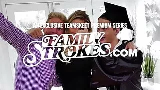 Tiny Teeny Stepsis Opens Her Mouth Wide