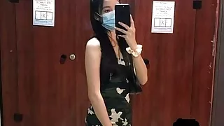 Pinay fingering her wet pussy in the shower