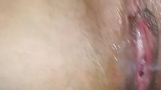 my cuckold hubby creampies me when i arrived home after bbc sex