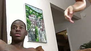 Analsex, Großer  schwarzer  Schwanz, Luder, Creampie, Hardcoresex, Interracialsex