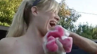 Texas Twins had Carwash and Get wet and Naked