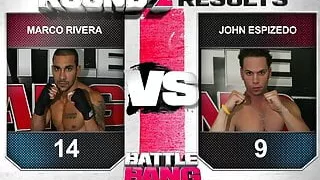 Curvy ebony with big natural tits during interracial sex scene