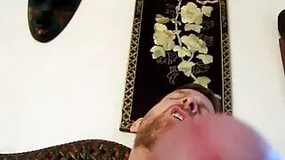 Cock slip - hairyartist's huge cock escapes