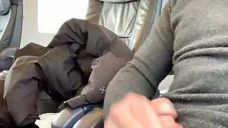 HORNY on my commute, I jerked my cock on the train and came.