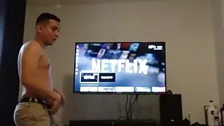 Latino shows his feet after 12 hours working in the sun