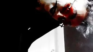 high definition  slow motion queer goth  ftm in drag masturbation