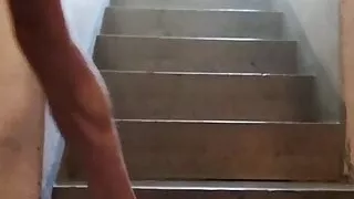 cleaning the basement