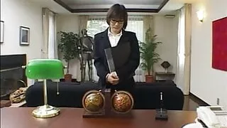 Hot Japanese Secretary blows her boss