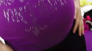 Insatiable Pregnant Blonde Gets Pussy Filled