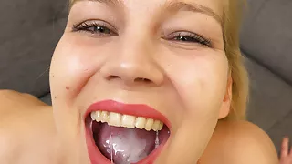 I wanked a cum bomb in my mouth after fucking