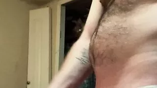 Stroking my cock on cam