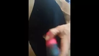 Anal dildo insertion