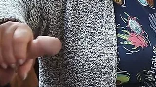 during the break, he jerks off my cock #2