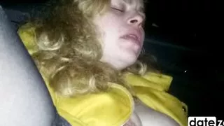 Fucking in the car in the middle of the night