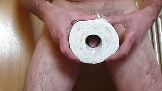 In the roll of paper.