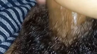 Inside blanket blowjob