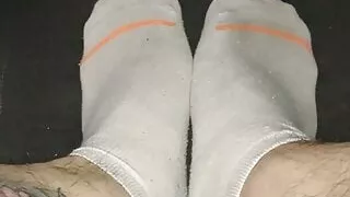 big feet ready for you to smell them