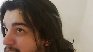 Petite teen femboy twink barely 18+ long hair