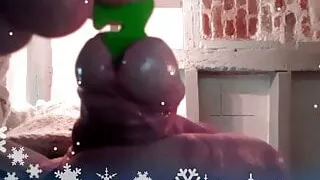 christmas pastry log saw and my cock slit