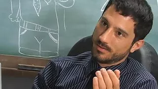 Adorable twink Jason Alcok anal fucked by teacher Harry Cox