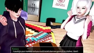 Mythic Manor 0.18 (by Jikey) - Threesome with roomies (1)