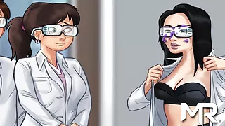 SummertimeSaga - Miss Okita takes off her robe E1 # 25