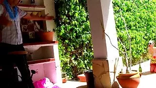 Party babe in stockings fucking hard