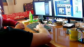 Office girl fucks and fingers for boss