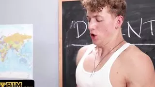 Bully Him - Nerdy Guy Gets Stuck In Detention With His Bully