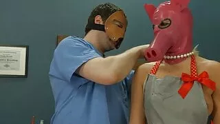 Anal slave ass rammed doggystyle after blowjob