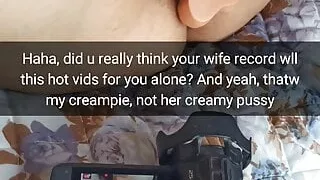 Your creampied wife recording a vid for you! - Milky Mari