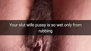Your slutwife is getting wet only from my rubbing! - Milky Mari