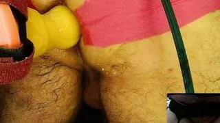 Two limp clity standing cum shots