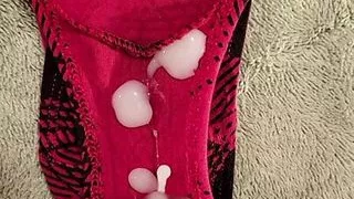 My wife's red dirty panties