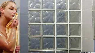 Vanessa's in the shower