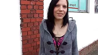 Slim German College Girl Picked Up for Casting Fuck by old Guy