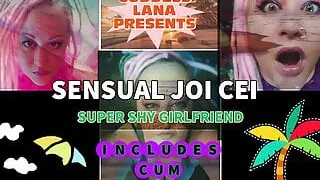 Sensual JOI CEI with your shy girlfriend on cam Includes Cum