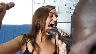 Rough MMF Monster Cock Sex with German Curvy Teen Franzi