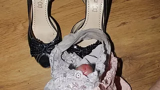 Panties and shoes borrowed from friend