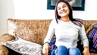 Bubbly Latina Cutie Happy to Take Deep Anal For a Job